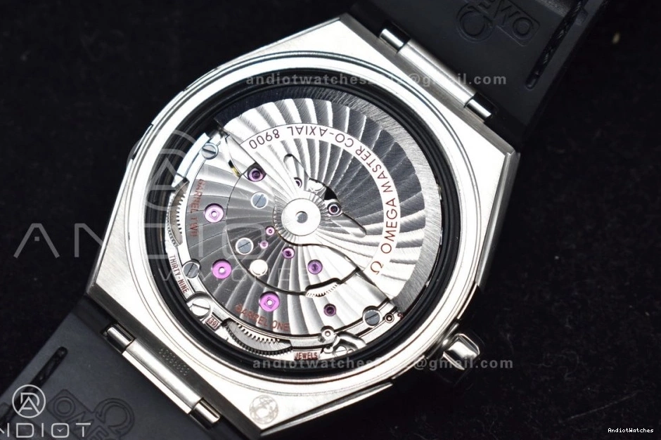 418 Gummy Dial Sophisticated Super Edition Strap A8900 Gray SS 1:1 Black Best on Constellation SBF Clone 0409